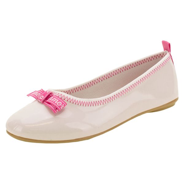 Sapatilha Feminina Infantil Molekinha - 2502375 BRANCO/ROSA 34