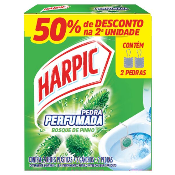 Pedra Sanitária Harpic Bosque de Pinho 2un