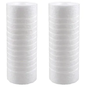 Kit 2 Refis Ranhurados de Reposição 7" Melt Blown para Filtro de Máquina de Lavar Maqlav Acquabios
