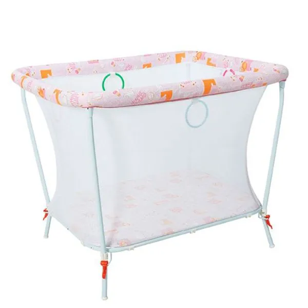 Cercadinho Para Bebê Tubline Dobrável Até 30kg Rosa (MP)