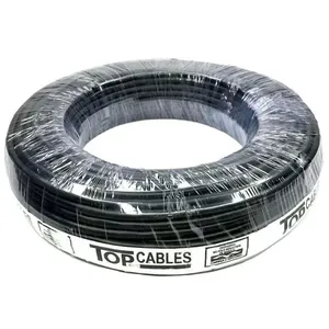 Cabo Elétrico 2X1,5mm 50 Metros Top Cables Preto (MP)