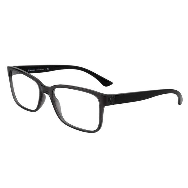 Armação de Óculos de Grau Masculino Tecnol Retangular TN3083 Cor Cinza Escuro