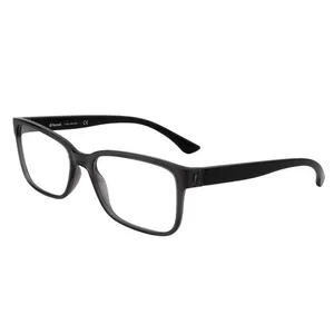 Armação de Óculos de Grau Masculino Tecnol Retangular TN3083 Cor Cinza Escuro