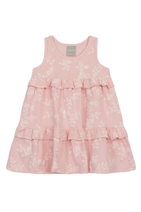 Vestido infantil menina florido Mundi - 3