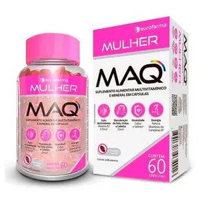Maq Mulher 60 Cápsulas Suplemento Multivitamínico e Mineral Eurofarma