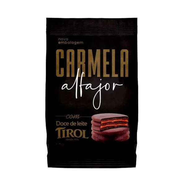 Alfajor Carmela Chocolate com Doce de leite 50g