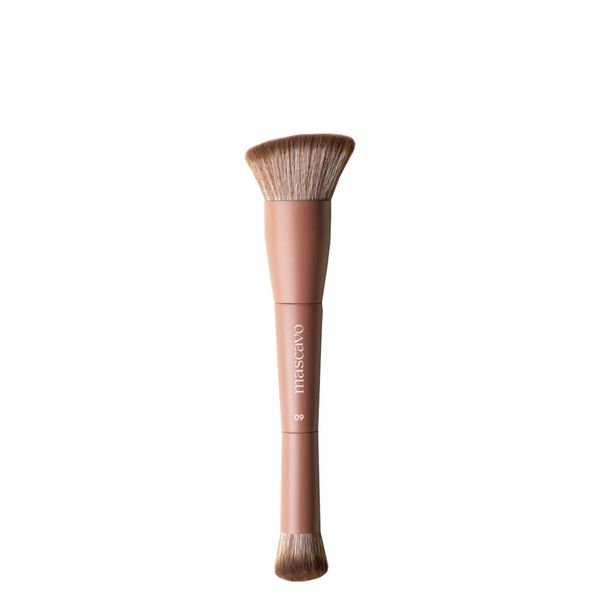 Pincel Mascavo Pro Series - Modelo 09: Duplo para Base e Corretivo Modelo 09