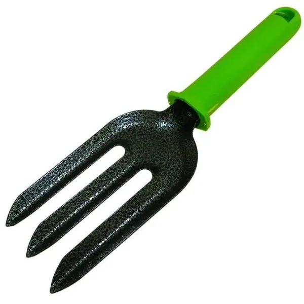 Garfo Com 3 Dentes 250mm Com Revestimento Protetor E Cabo Plástico - 623878 - Palisad Camping