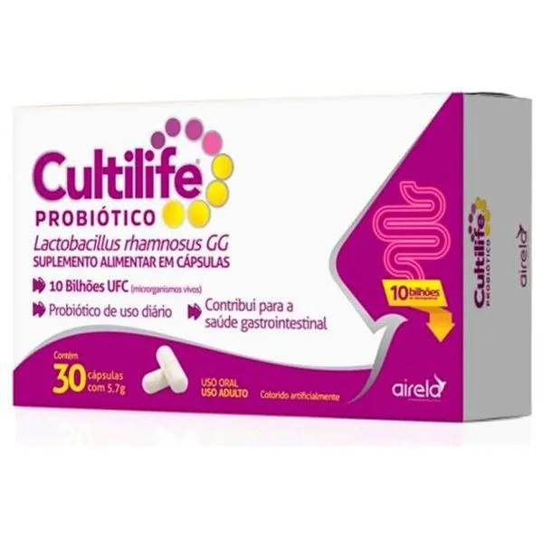 Cultilife 10 Bilhões Probiótico 10 Cápsulas Airela
