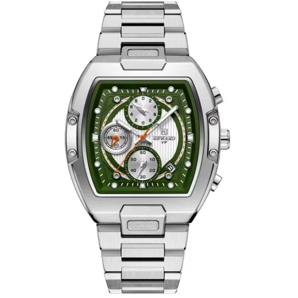 Relógio Masculino Multifuncional Grande Mostrador Luminoso à Prova D'água Verde