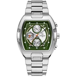 Relógio Masculino Multifuncional Grande Mostrador Luminoso à Prova D'água Verde