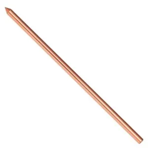 Haste de Aterramento 300116 5-8" 11,11mm X 2400mm Aço Carbono com Cobre Eletrolítico MS Artefatos Haste de Aterramento 300116 11,11mm X 2400mm Cobre Eletrolítico MS Artefatos
