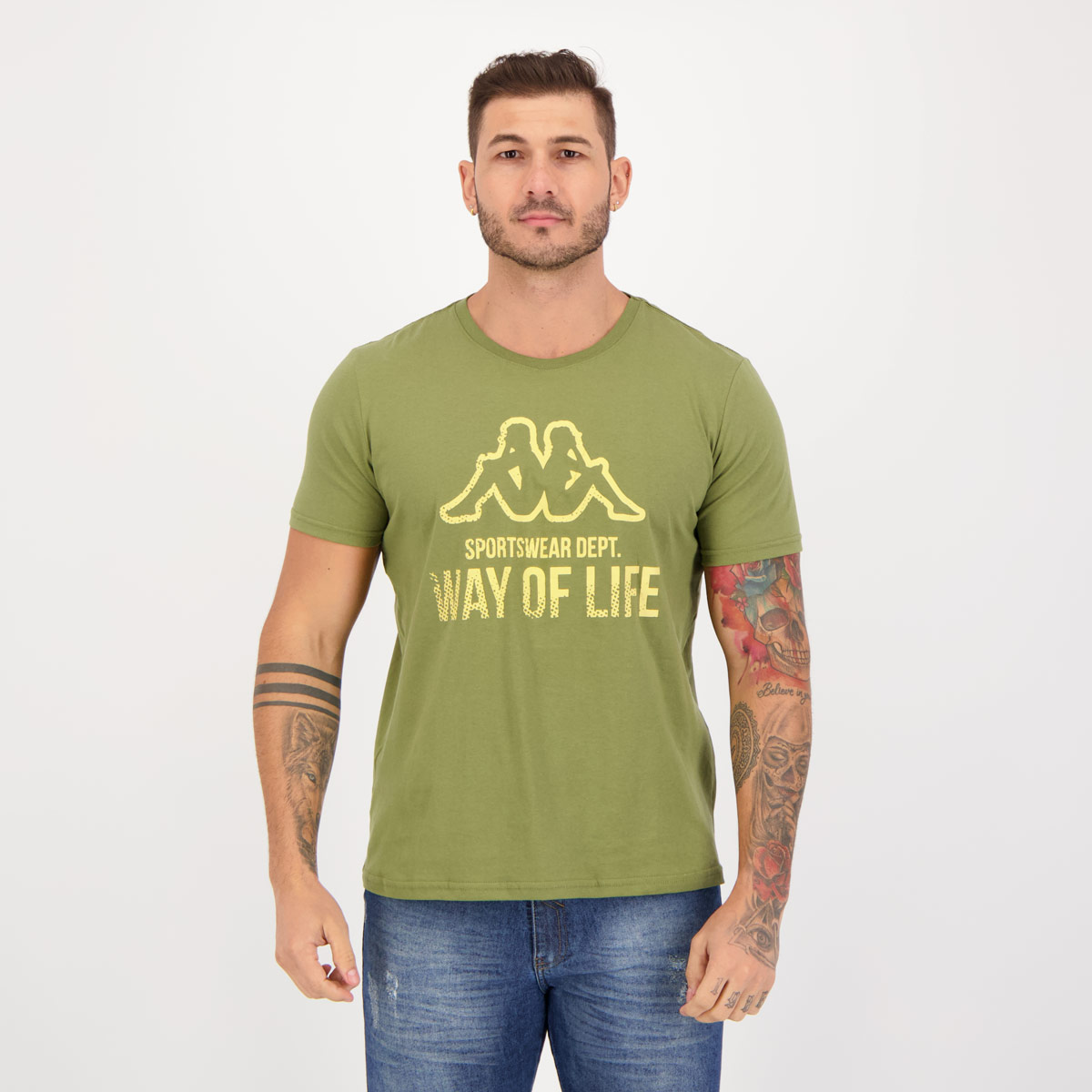 Camiseta Kappa Way Of Life Verde