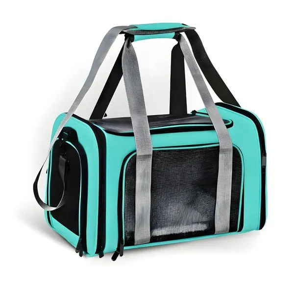 Bolsa de Transporte para Pet Utimix para Cães e Gatos em Material Premium Resistente Verde com Ventilação Otimizada Bolsa de Transporte para Pet Utimix para Cães e Gatos em Material Premium Resistente Verde