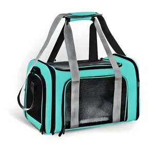 Bolsa de Transporte para Pet Utimix para Cães e Gatos em Material Premium Resistente Verde com Ventilação Otimizada Bolsa de Transporte para Pet Utimix para Cães e Gatos em Material Premium Resistente Verde