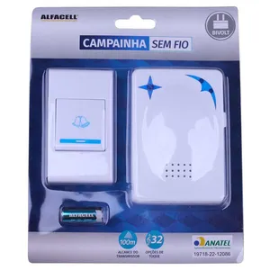 Campainha sem fio com 32 Toques AL09031 Alfacell
