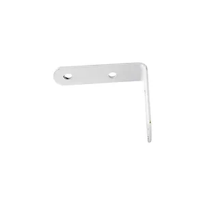 Cantoneira de Fixação Leve Branca 4 Peças Criativa Cantoneira de Fixação Leve 2.1/2"x2.1/2" 63x63mm Branca 04 Peças