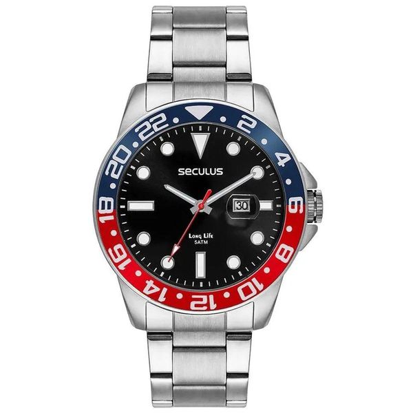 Relógio Seculus Masculino 44210g0svna1 Prata