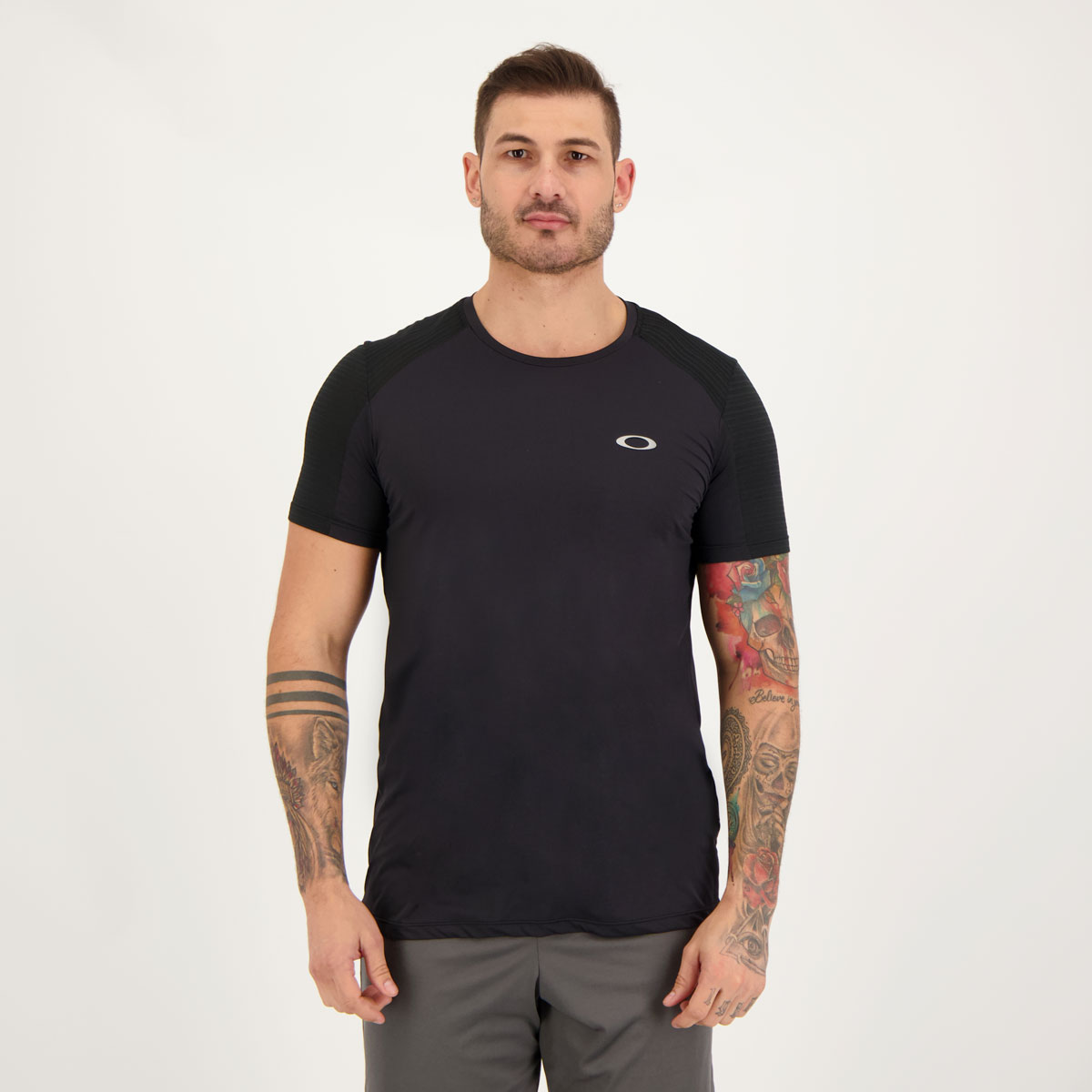 Camiseta Oakley Hyper Vented Block Preto