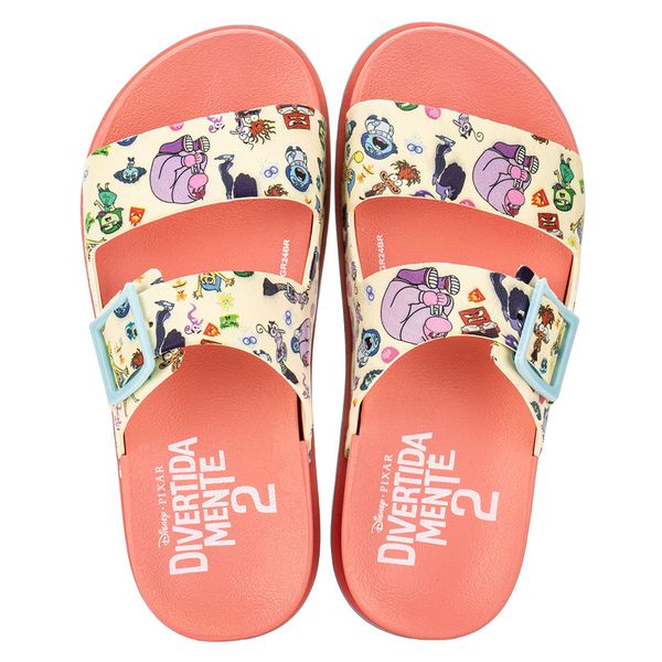 Chinelo Infantil Slide Disney Summer II Grendene Kids 23288 AZUL/ROSA 32/33