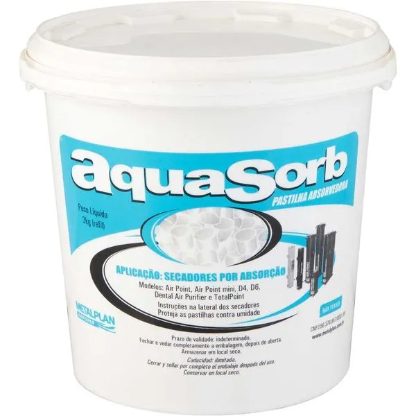 Pastilha Absorvente 3KG Aquasorb - Metalplan