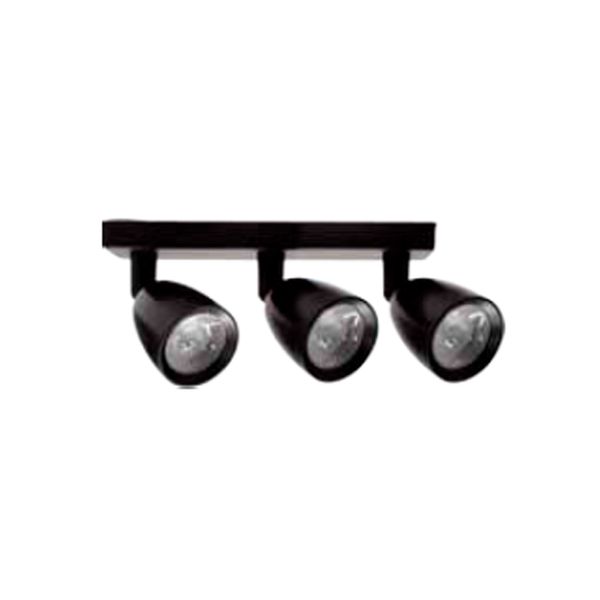 Spot de LED Taschibra direcionável 3 lâmpadas 4W 3000k amarela base preta