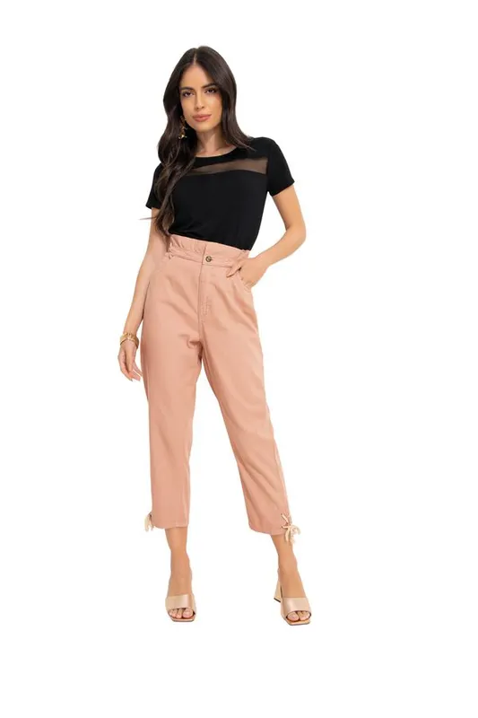 Blusa em Malha De Viscose com Transparrência em Tule Preta GG
