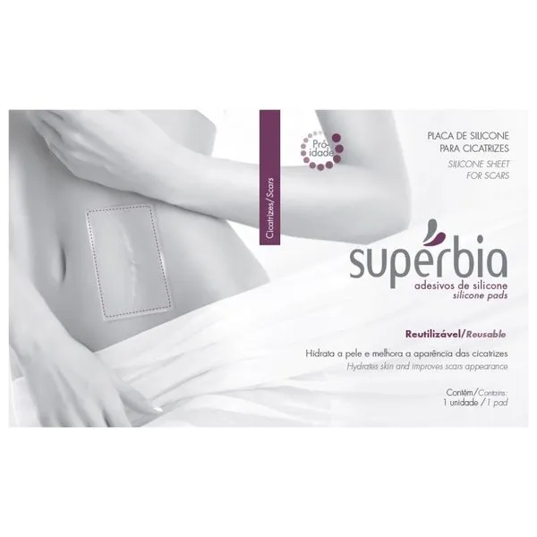 Placa De Silicone Superbia Para Tratamento De Cicatrizes 1 unidade