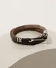 Pulseira Masculina Gancho Marrom Único