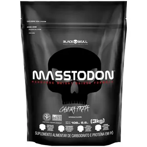 Hipercalórico Masstodon - Refil 3kg - Black Skull Refil Masstodon Chocolate 3kg