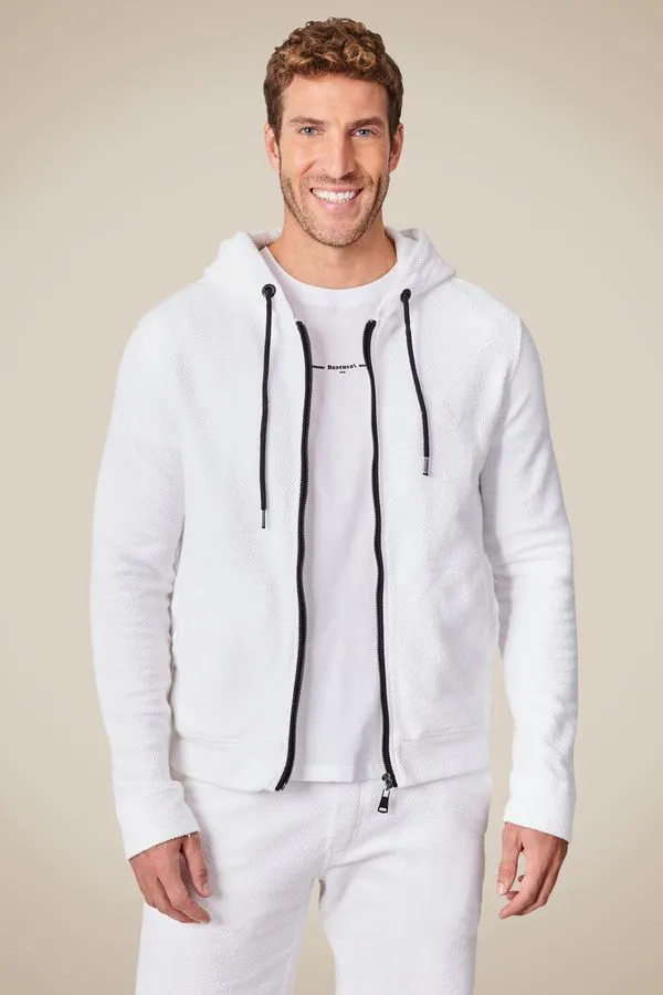 Jaqueta Moletom Ondas Off White - M