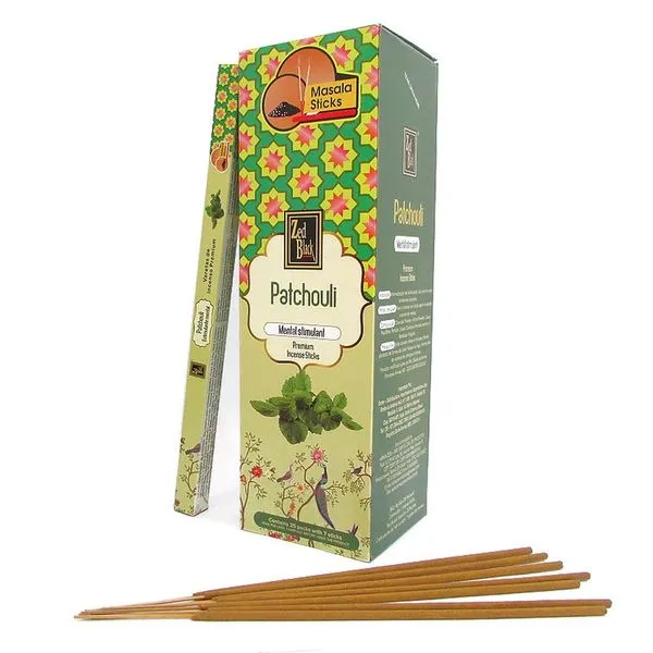 Incenso De Bamboo Para Força Flexibilidade E Saúde Zed Black Caixa Com 25 Pacotes (MP)