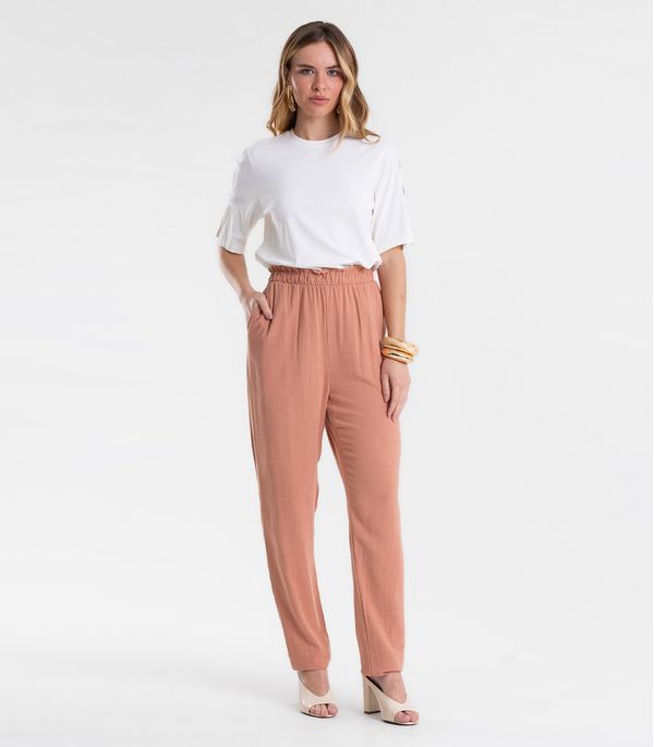 Calça Feminina Linho Strong Clochard Endless Marrom G