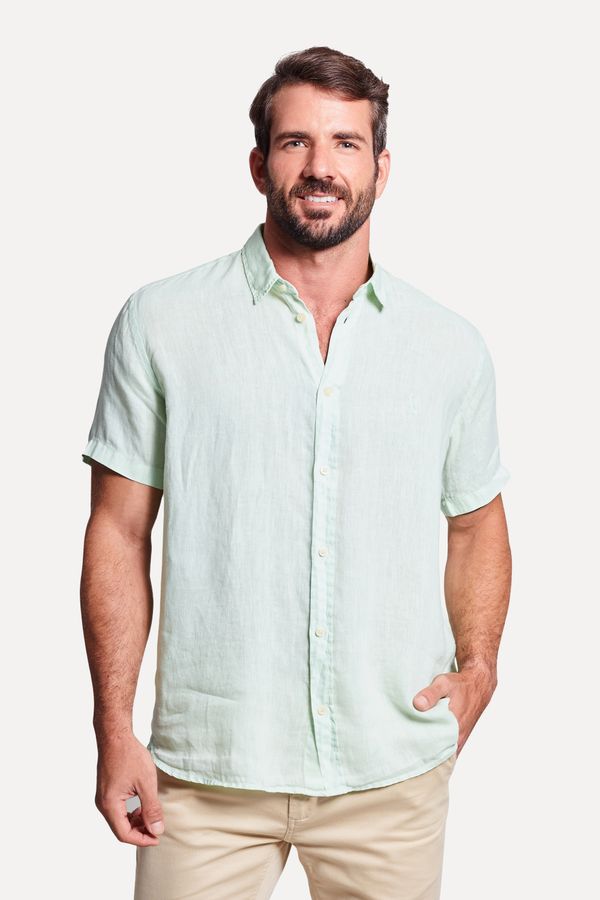 Camisa Linho Verde Claro - Ggg