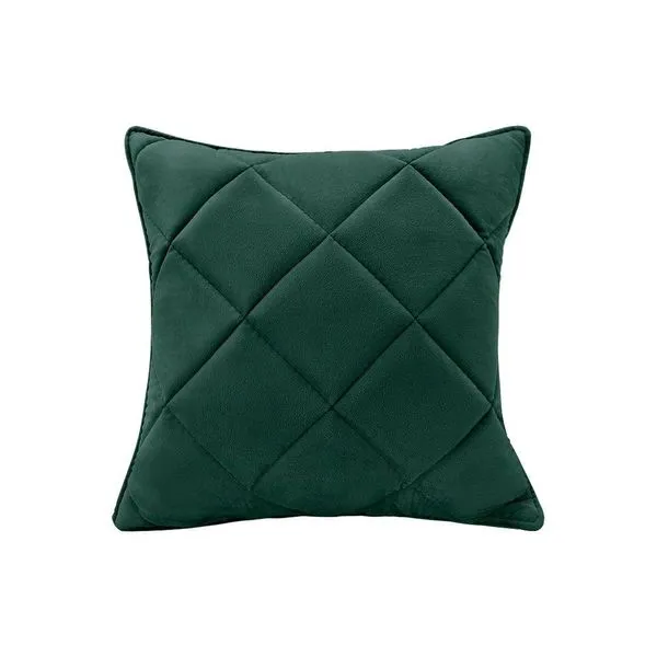 Almofada Decorativa Nina Matelassê 48X48 Veludo Verde
