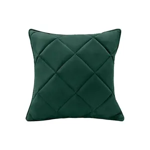 Almofada Decorativa Nina Matelassê 48X48 Veludo Verde