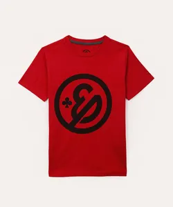 camiseta de algodão infantil enaldinho vermelho 12