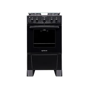 Fog?o De Piso Atlas Monaco Plus 4 Bocas Mesa Inox Forno 50 Litros Preto Bivolt