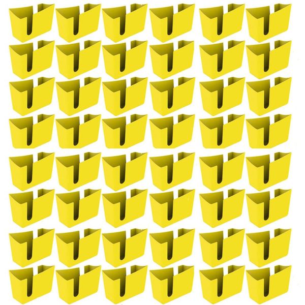 Kit 48 Suportes Porta Guardanapos de Mesa Trio Crippa Amarelo Lanchonete Restaurante