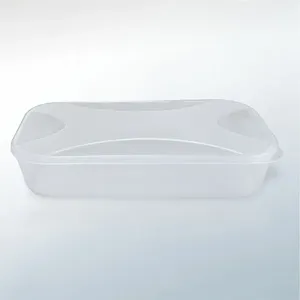Organizador Multiuso Retangular Baixo Plástico Natural 2,6 Litros 6520 - Top Line