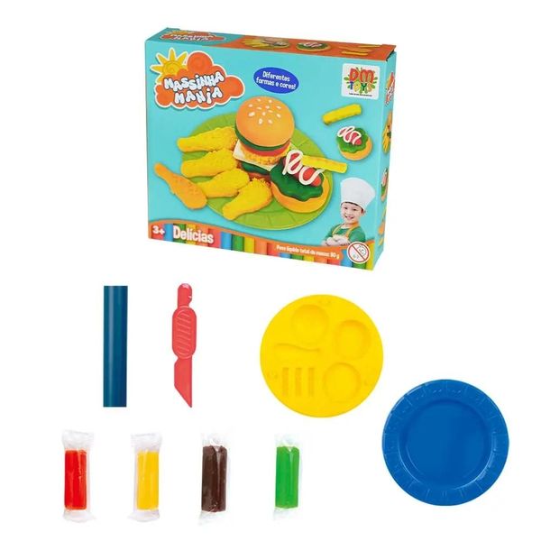Hambúrguer Massinha Mania Delicias - DM TOYS DMT6625