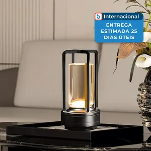 Luminária Mesa Kipliko Sem Fio LED Preto A-MBI
