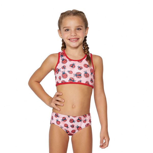Conjunto de Biquíni Infantil Cropped Joaninha Joaninha - 10