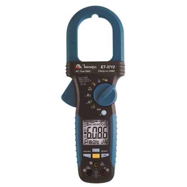 Alicate Voltímetro Amperímetro Digital Categoria IV 600/1000V ET-3712 - Minipa