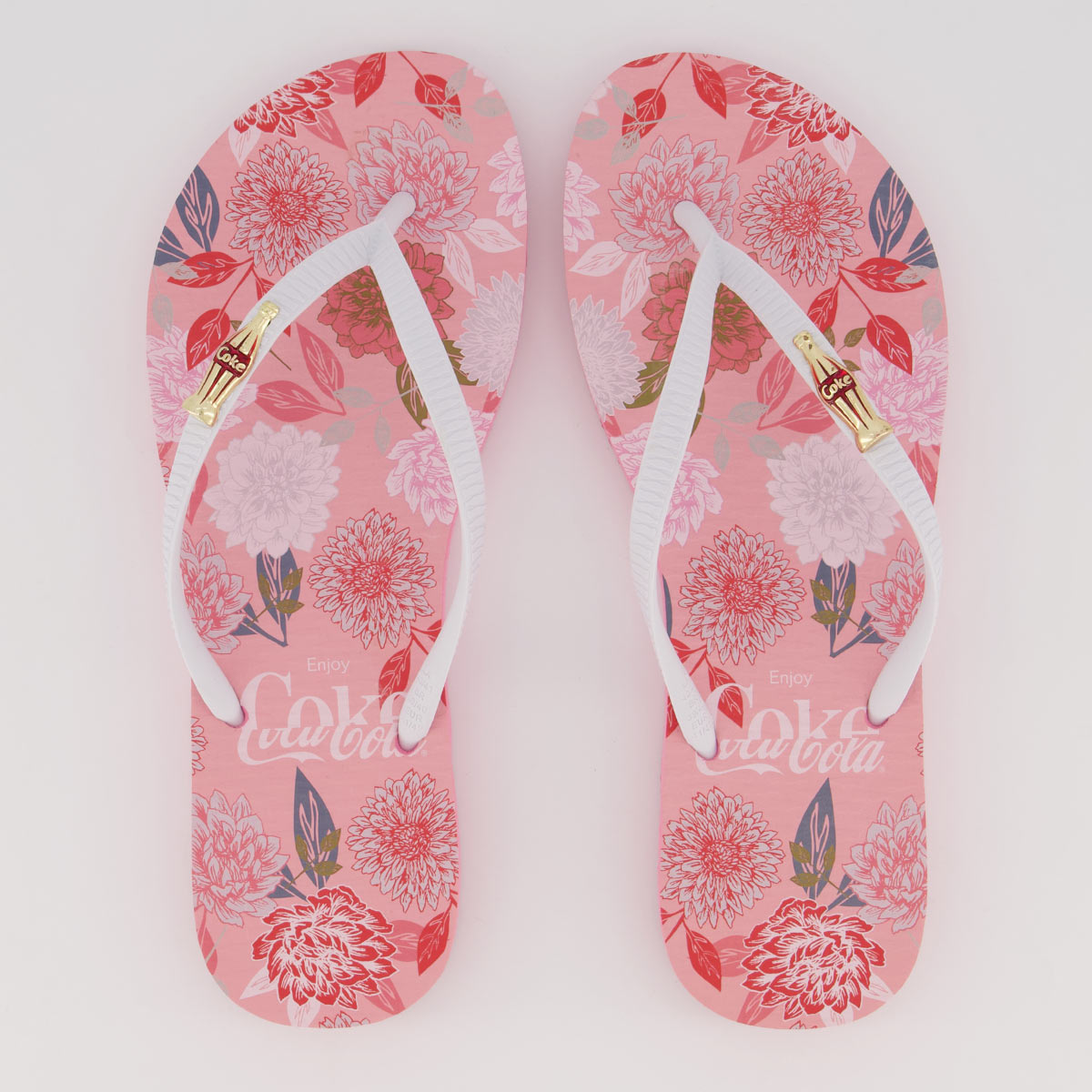 Chinelo Coca Cola Garden Coke Feminino Rosa