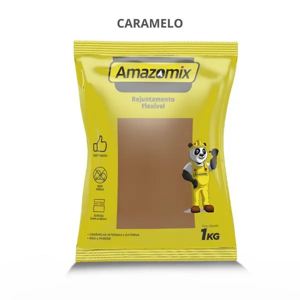 Rejunte Flexível Amazomix Ar II 1Kg Caramelo (MP)