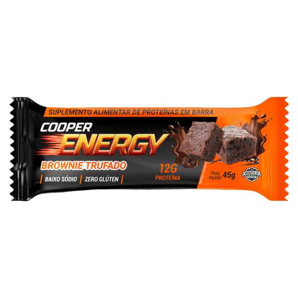Barra de Proteína Cooper Energy Sabor Brownie Trufado 45g