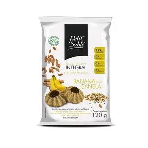 Biscoito Petit Sablé Integral Banana Com Canela 120G BISCOITO PETIT SABLE
