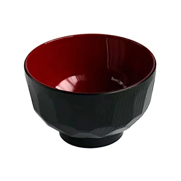 Tigela Japonesa Watts Plástico Para Sopa 320ml Preto (MP)