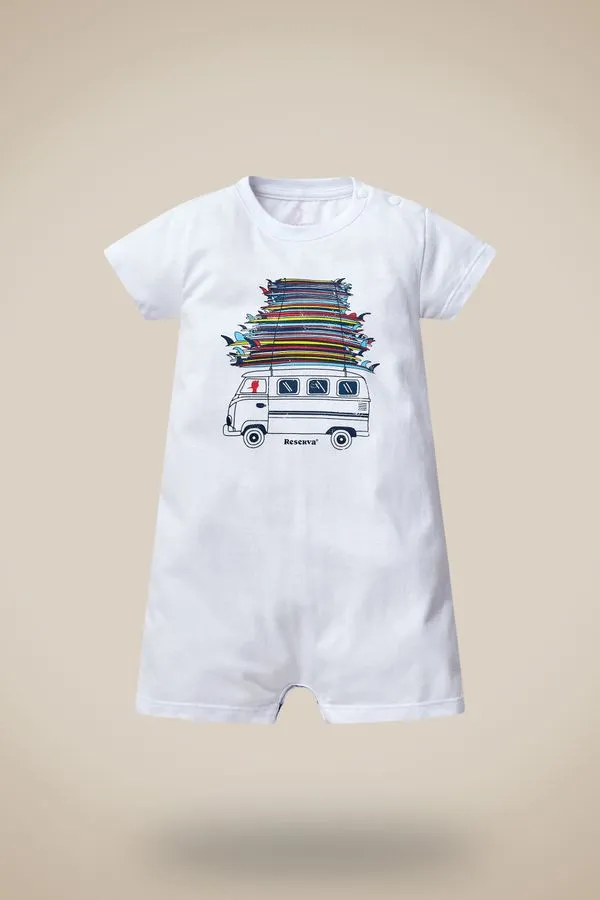 Macaquinho Bb Est Kombi Reserva Branco - P